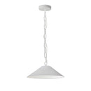 Dainolite 1 Light Incandescent Pendant Matte White with White Shade PSY-S-MW-790