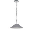 Dainolite 1 Light Incandescent Pendant Polished Chrome with Gray Shade PSY-S-PC-835