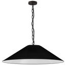 Dainolite 1 Light Incandescent Pendant Matte Black with Black Shade PSY-XL-MB-797