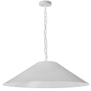 Dainolite 1 Light Incandescent Pendant Matte White with White Shade PSY-XL-MW-790