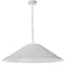 Dainolite 1 Light Incandescent Pendant Matte White with White Shade PSY-XL-MW-790