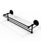 Allied Brass 22 Inch Gallery Glass Shelf with Towel Bar QN-1TB-22-GAL-BKM