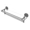 Allied Brass 22 Inch Gallery Glass Shelf with Towel Bar QN-1TB-22-GAL-GYM