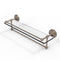 Allied Brass 22 Inch Gallery Glass Shelf with Towel Bar QN-1TB-22-GAL-PEW