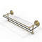 Allied Brass 22 Inch Gallery Glass Shelf with Towel Bar QN-1TB-22-GAL-SBR