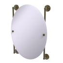 Allied Brass Que New Collection Oval Frameless Rail Mounted Mirror QN-27-91-ABR