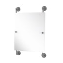 Allied Brass Que New Collection Rectangular Frameless Rail Mounted Mirror QN-27-92-GYM