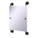 Allied Brass Que New Collection Rectangular Frameless Rail Mounted Mirror QN-27-92-VB