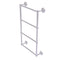 Allied Brass Que New Collection 4 Tier 24 Inch Ladder Towel Bar with Groovy Detail QN-28G-24-SCH