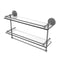 Allied Brass 22 Inch Gallery Double Glass Shelf with Towel Bar QN-2TB-22-GAL-GYM