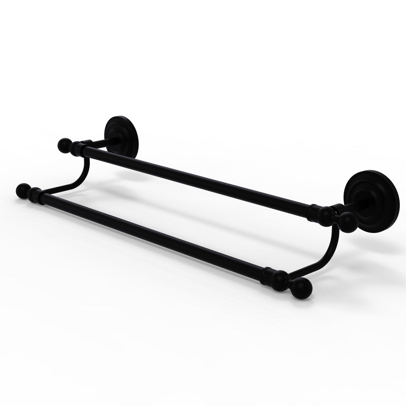 Allied Brass Que New Collection 24 Inch Double Towel Bar QN-72-24-BKM