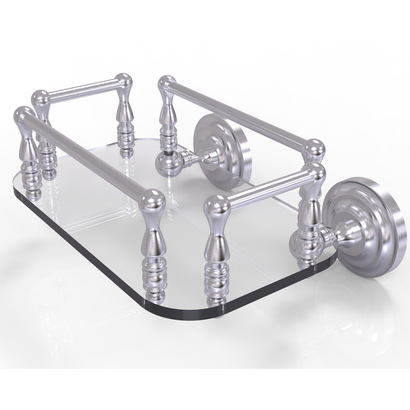 Allied Brass Que New Collection Wall Mounted Glass Guest Towel Tray QN-GT-6-SCH