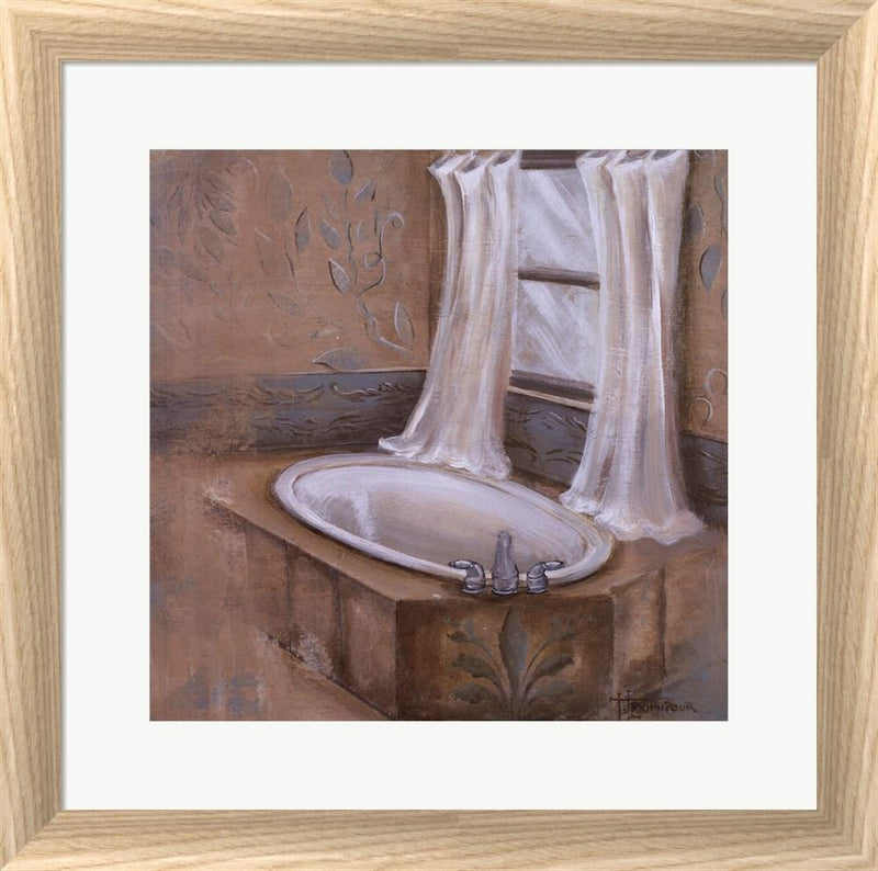 Hakimipour - Ritter Via Rose Bath I White Washed Rounded Oatmeal Faux Wood R647652-AEAEAGJEMY