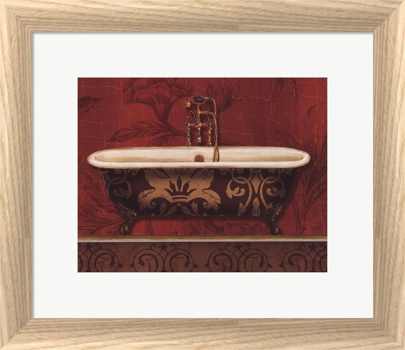 Lisa Audit Royal Red Bath I White Washed Rounded Oatmeal Faux Wood R669780-AEAEAGJEMY