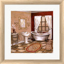 Gregory Gorham Leopard Florentine Bath White Washed Rounded Oatmeal Faux Wood R704835-AEAEAGJEMY