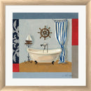 Silvia Vassileva Nautical Bath II White Washed Rounded Oatmeal Faux Wood R740702-AEAEAGJEMY