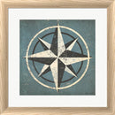 Ryan Fowler Nautical Compass Blue White Washed Rounded Oatmeal Faux Wood R817730-AEAEAGJEMY