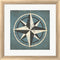 Ryan Fowler Nautical Compass Blue White Washed Rounded Oatmeal Faux Wood R817730-AEAEAGJEMY