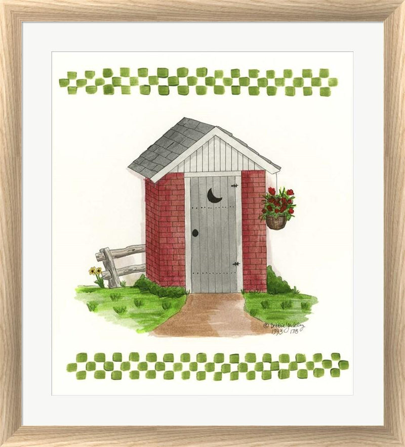 Debbie McMaster Brick Outhouse White Washed Rounded Oatmeal Faux Wood R851364-AEAEAGJEMY