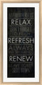 Dallas Drotz Bathroom Rules White Washed Rounded Oatmeal Faux Wood R855366-AEAEAGJEMY