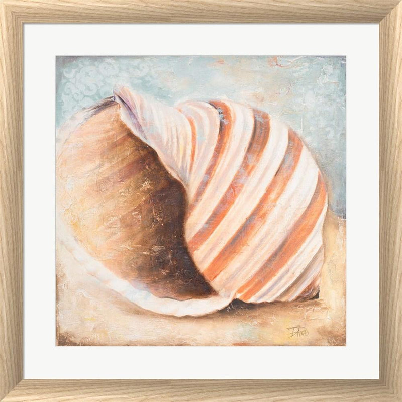 Patricia Pinto Seashell Collection I White Washed Rounded Oatmeal Faux Wood R870863-AEAEAGJEMY