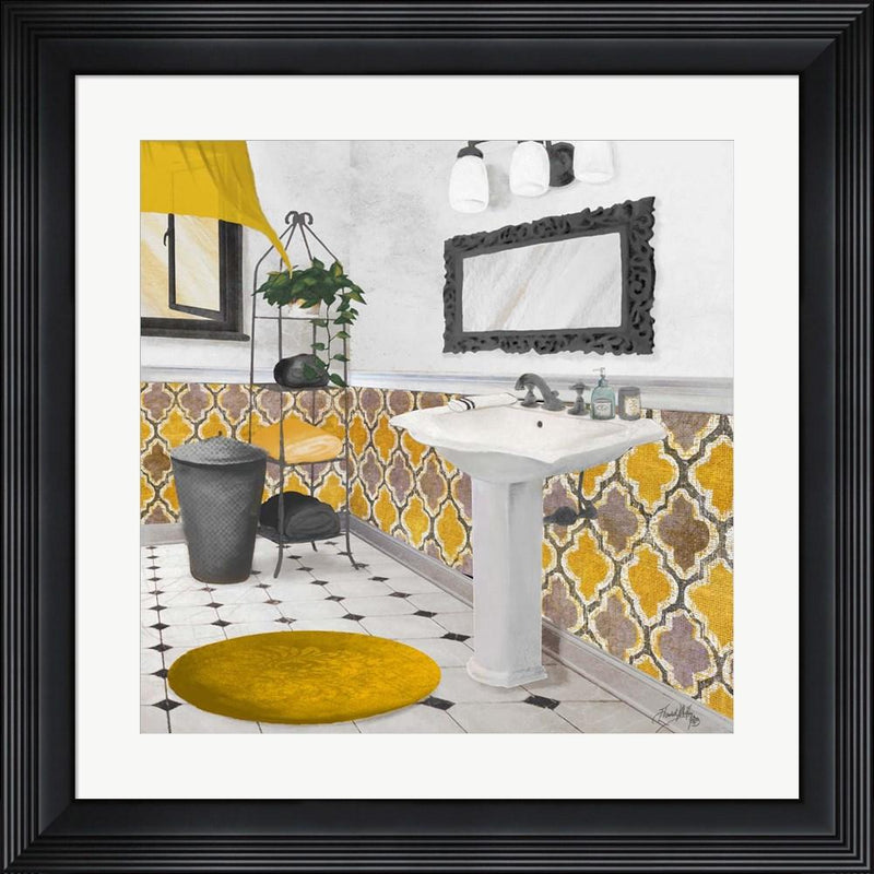 Elizabeth Medley Sundance Bath II (yellow) Contemporary Stepped Solid Black with Satin Finish R871113-AEAEAGME8E