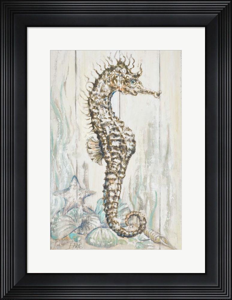 Patricia Pinto Antique Sea Horse I Contemporary Stepped Solid Black with Satin Finish R871307-AEAEAGME8E