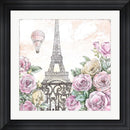 Beth Grove Paris Roses VI Contemporary Stepped Solid Black with Satin Finish R873709-AEAEAGME8E