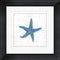 Emily Adams Navy Starfish on Newsprint with Red Contemporary Stepped Solid Black with Satin Finish R873808-AEAEAGME8E