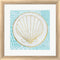 Kathrine Lovell Summer Shells II Teal and Gold White Washed Rounded Oatmeal Faux Wood R879488-AEAEAGJEMY