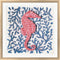 Sheila Elsea Seahorse and Coral I White Washed Rounded Oatmeal Faux Wood R883369-AEAEAGJEMY