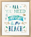 Jess Aiken Love and the Beach I White Washed Rounded Oatmeal Faux Wood R899003-AEAEAGJEMY