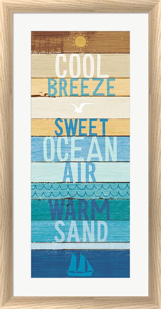 Michael Mullan Beachscape Inspiration II White Washed Rounded Oatmeal Faux Wood R899168-AEAEAGJEMY