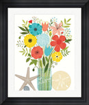 Michael Mullan Seaside Bouquet I Mason Jar Contemporary Stepped Solid Black with Satin Finish R899196-AEAEAGME8E