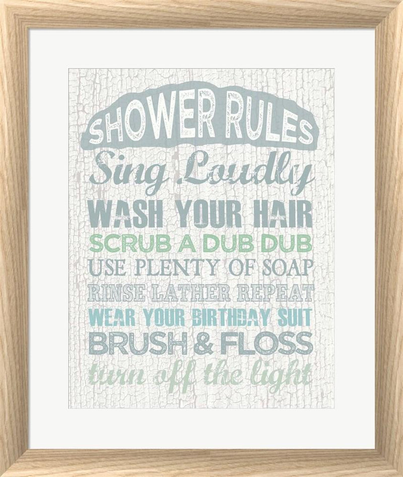 Erin Clark Shower Rules White Washed Rounded Oatmeal Faux Wood R912431-AEAEAGJEMY