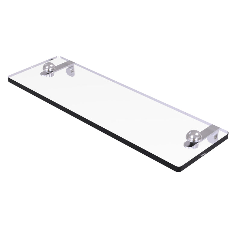 Allied Brass 16 Inch Glass Vanity Shelf with Beveled Edges RC-1-16-SCH