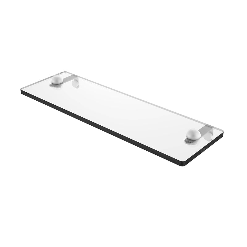 Allied Brass 16 Inch Glass Vanity Shelf with Beveled Edges RC-1-16-WHM