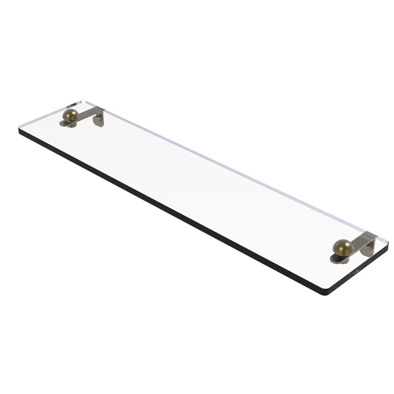 Allied Brass 22 Inch Glass Vanity Shelf with Beveled Edges RC-1-22-ABR