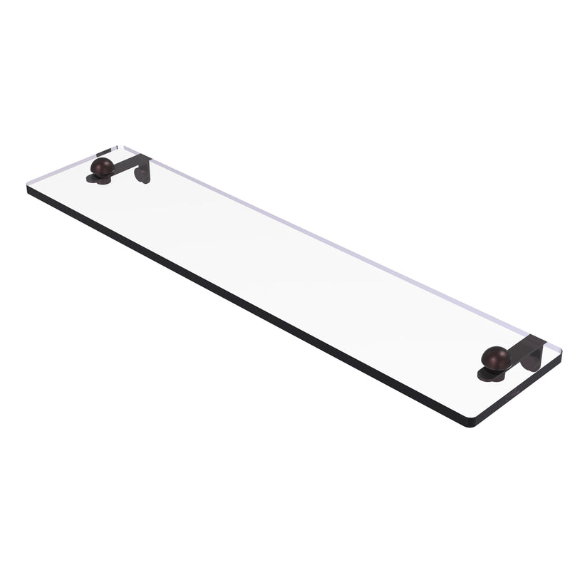 Allied Brass 22 Inch Glass Vanity Shelf with Beveled Edges RC-1-22-ABZ