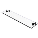 Allied Brass 22 Inch Glass Vanity Shelf with Beveled Edges RC-1-22-BKM