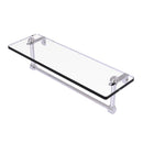 Allied Brass 16 Inch Glass Vanity Shelf with Integrated Towel Bar RC-1-16TB-PC