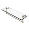 Allied Brass 16 Inch Glass Vanity Shelf with Integrated Towel Bar RC-1-16TB-PNI