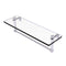 Allied Brass 16 Inch Glass Vanity Shelf with Integrated Towel Bar RC-1-16TB-SCH