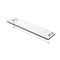 Allied Brass 22 Inch Glass Vanity Shelf with Integrated Towel Bar RC-1-22TB-WHM