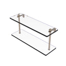 Allied Brass 16 Inch Two Tiered Glass Shelf RC-2-16-PEW