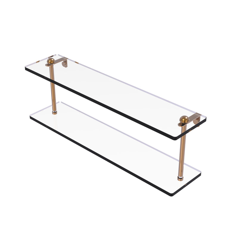 Allied Brass 22 Inch Two Tiered Glass Shelf RC-2-22-BBR