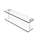 Allied Brass 22 Inch Two Tiered Glass Shelf RC-2-22-SCH