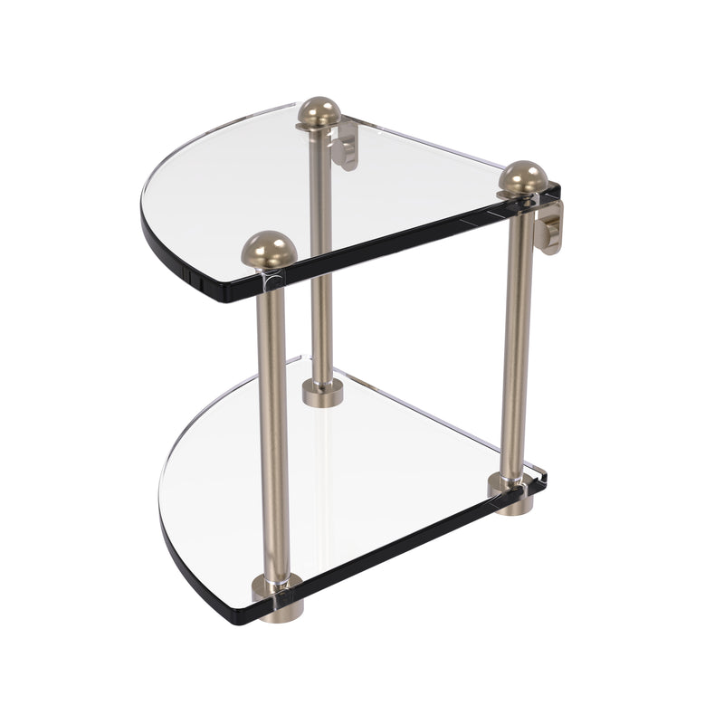 Allied Brass Two Tier Corner Glass Shelf RC-3-PEW