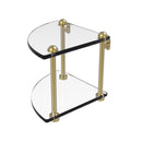 Allied Brass Two Tier Corner Glass Shelf RC-3-SBR