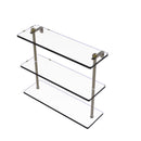 Allied Brass 16 Inch Triple Tiered Glass Shelf RC-5-16-ABR